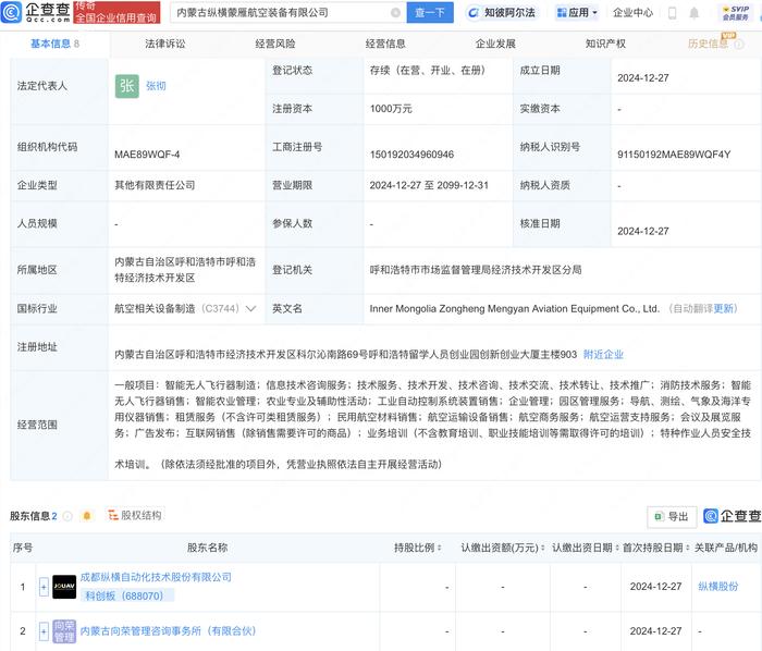 纵横股份最新公告：公司实际控制人诉讼事项一审判决结果