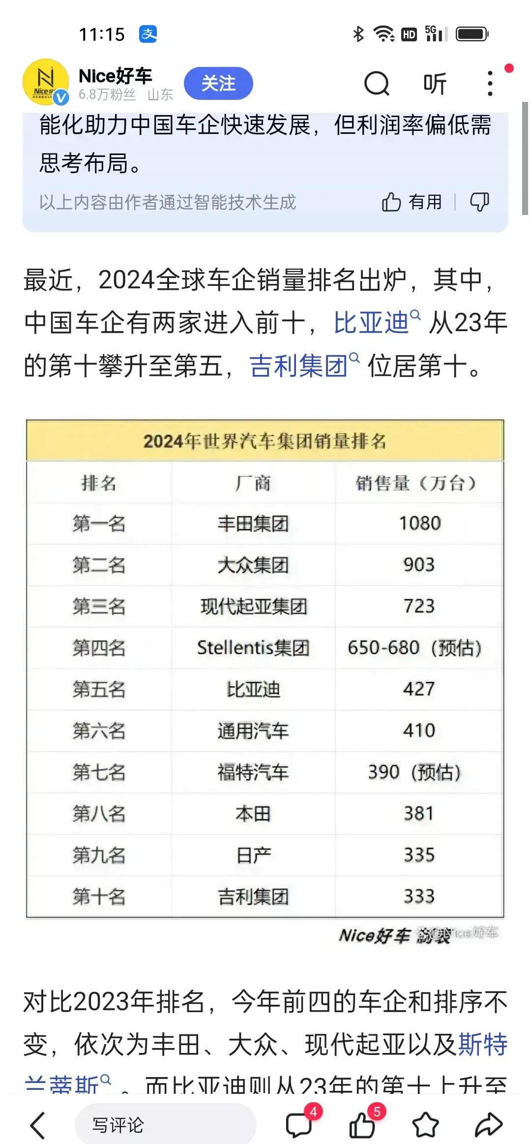 汽车行业双周报：比亚迪为智能泊车损失兜底，美国对墨西哥加征30%关税